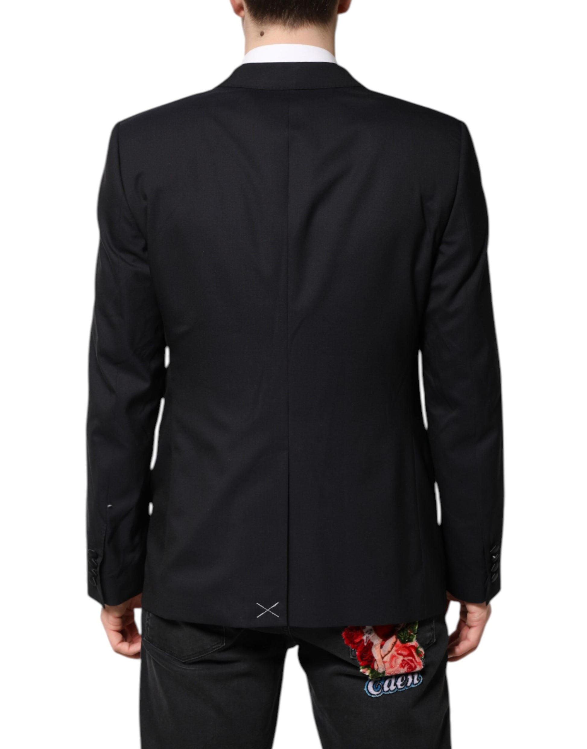 Dolce & Gabbana Dark Blue MARTINI Wool Suit - 2 Piece Jacket & Vest