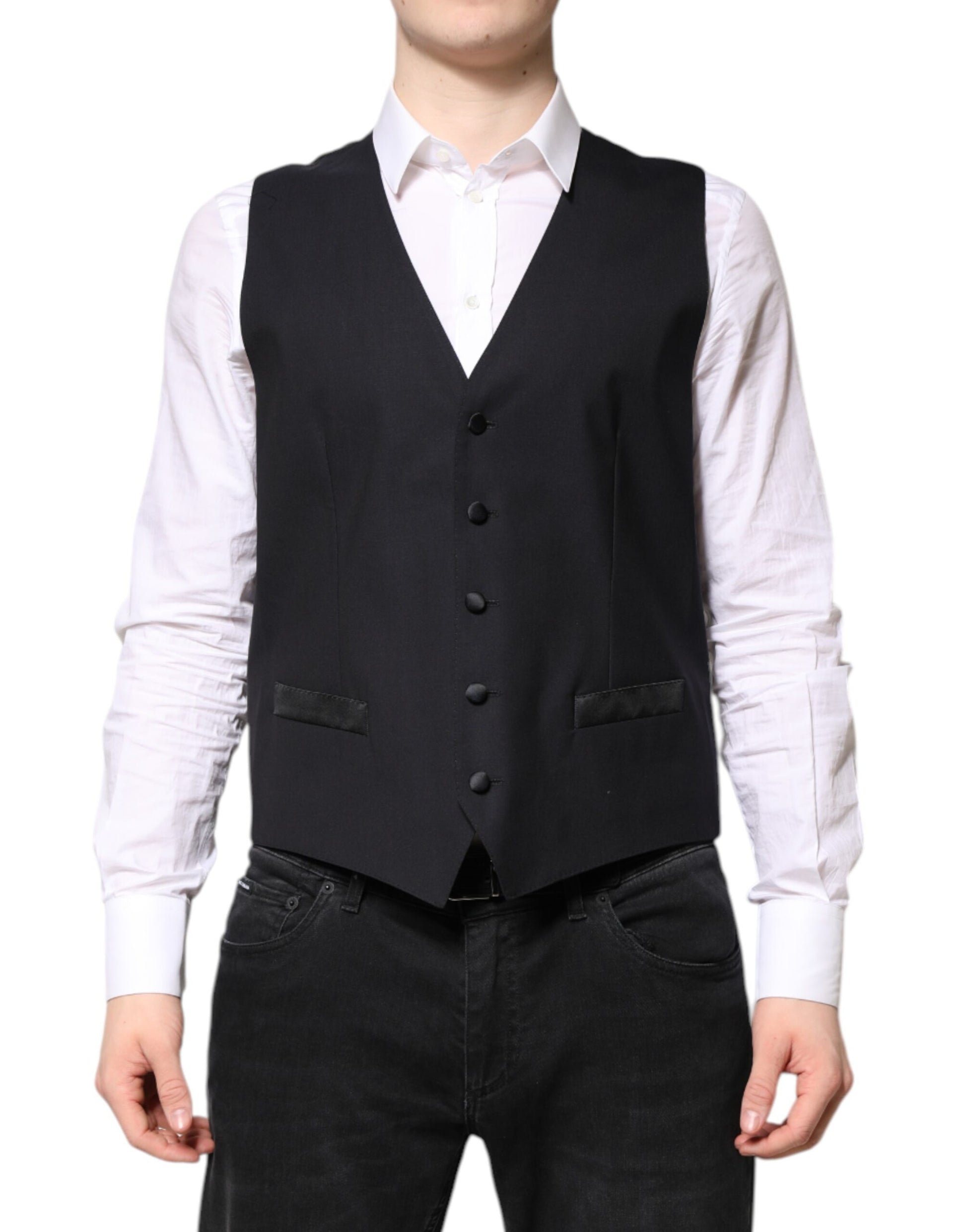Dolce & Gabbana Dark Blue MARTINI Wool Suit - 2 Piece Jacket & Vest