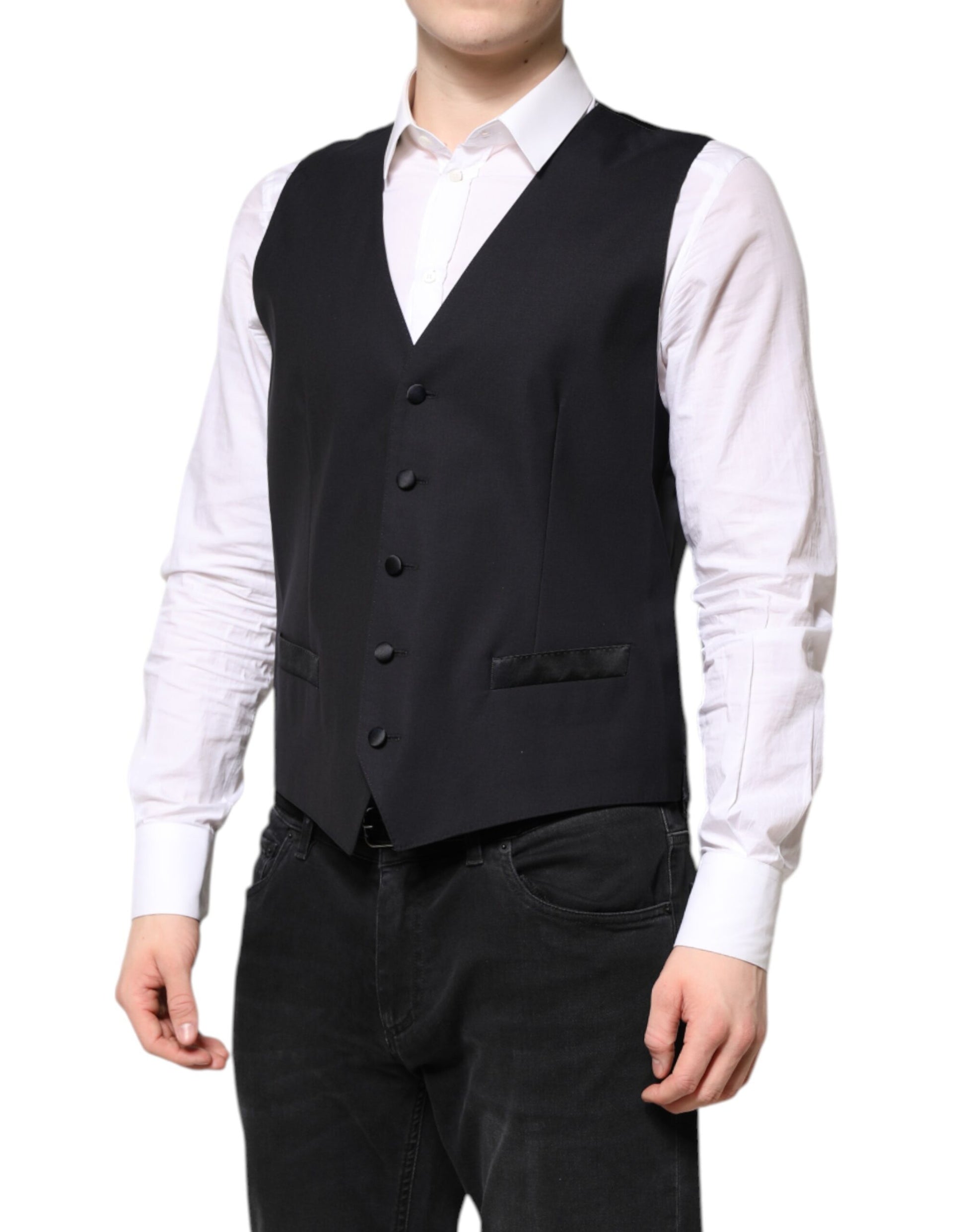 Dolce & Gabbana Dark Blue MARTINI Wool Suit - 2 Piece Jacket & Vest