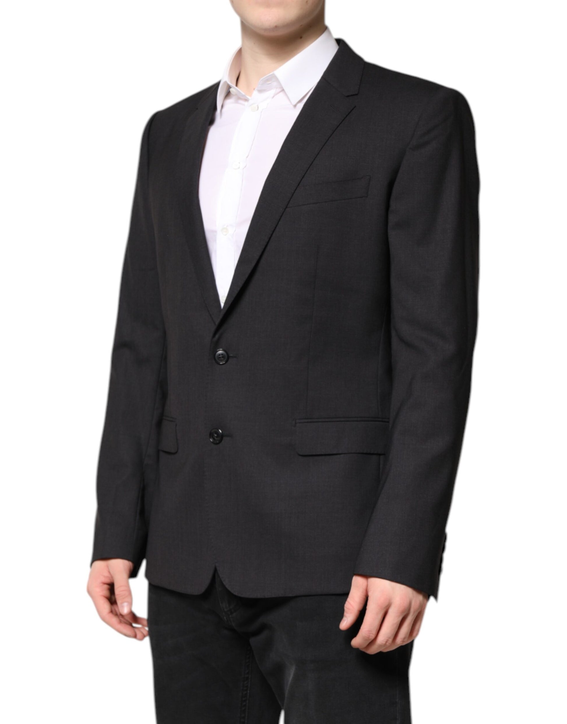 Dolce & Gabbana MARTINI Dark Gray Single Breasted Jacket