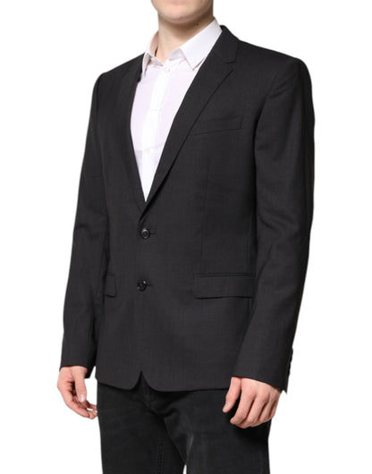 Dolce & Gabbana MARTINI Dark Gray Single Breasted Jacket