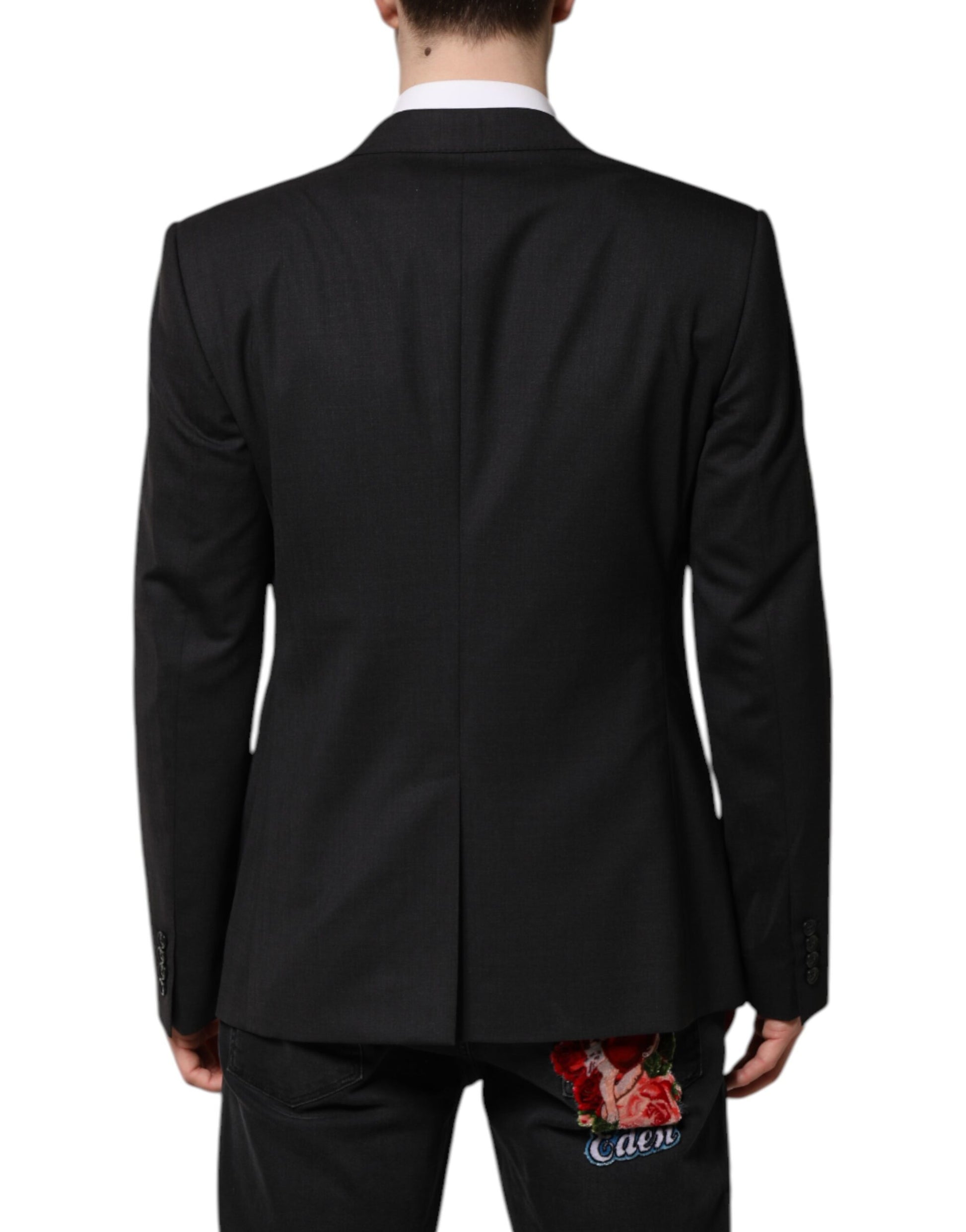 Dolce & Gabbana MARTINI Dark Gray Single Breasted Jacket
