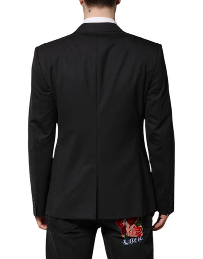 Dolce & Gabbana MARTINI Dark Gray Single Breasted Jacket