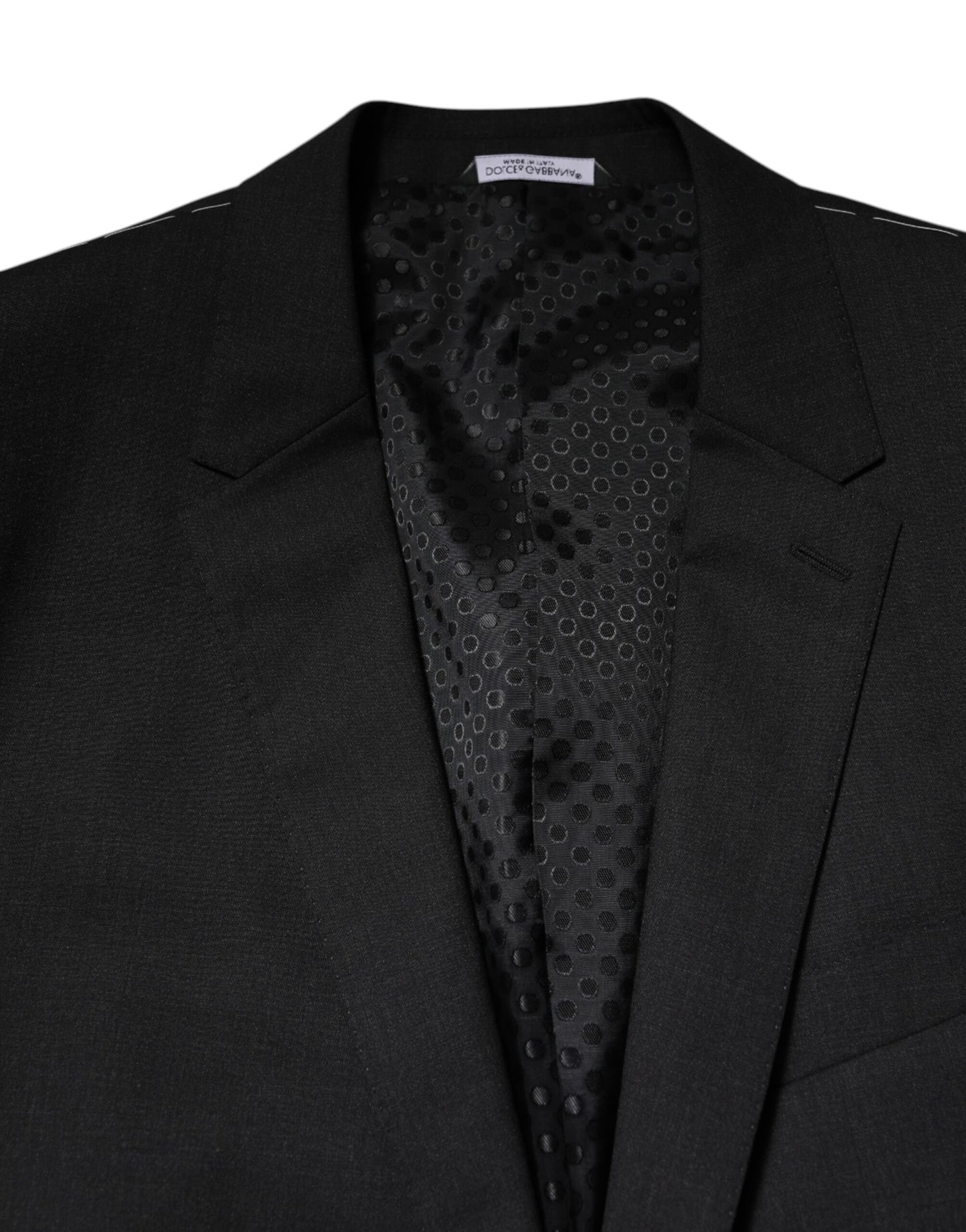 Dolce & Gabbana MARTINI Dark Gray Single Breasted Jacket