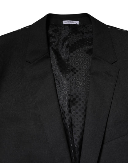 Dolce & Gabbana MARTINI Dark Gray Single Breasted Jacket