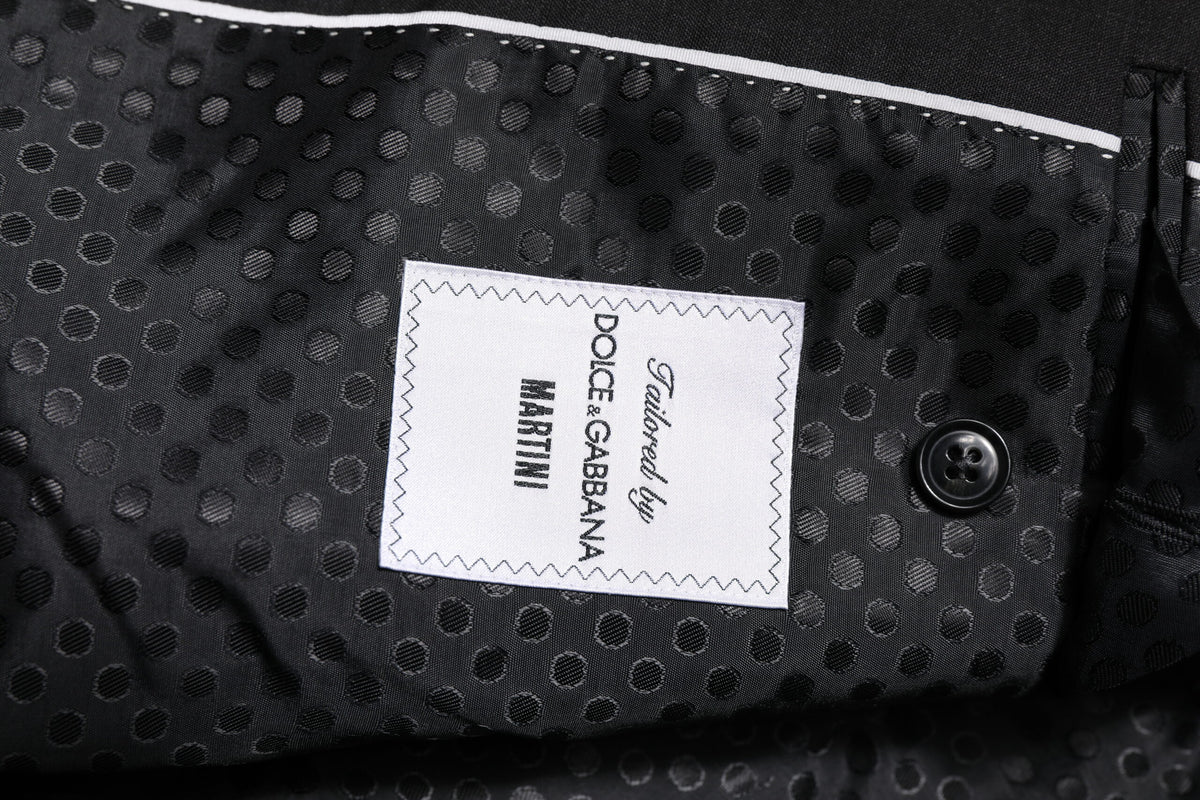 Dolce & Gabbana MARTINI Dark Gray Single Breasted Jacket
