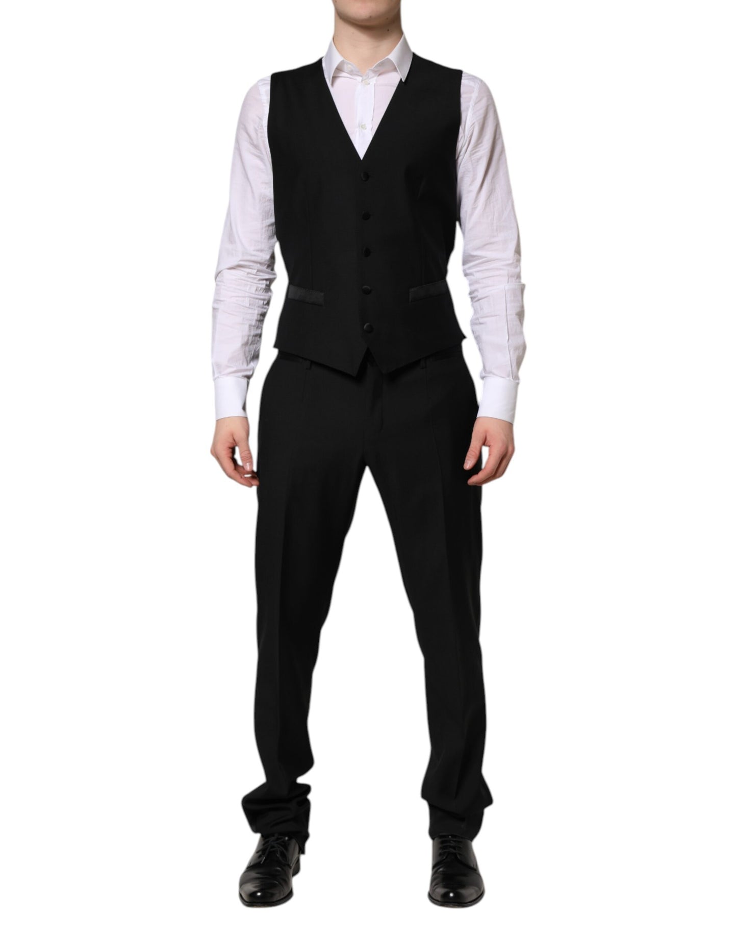Dolce & Gabbana Black MARTINI Crystal Embellished 3-Piece Suit