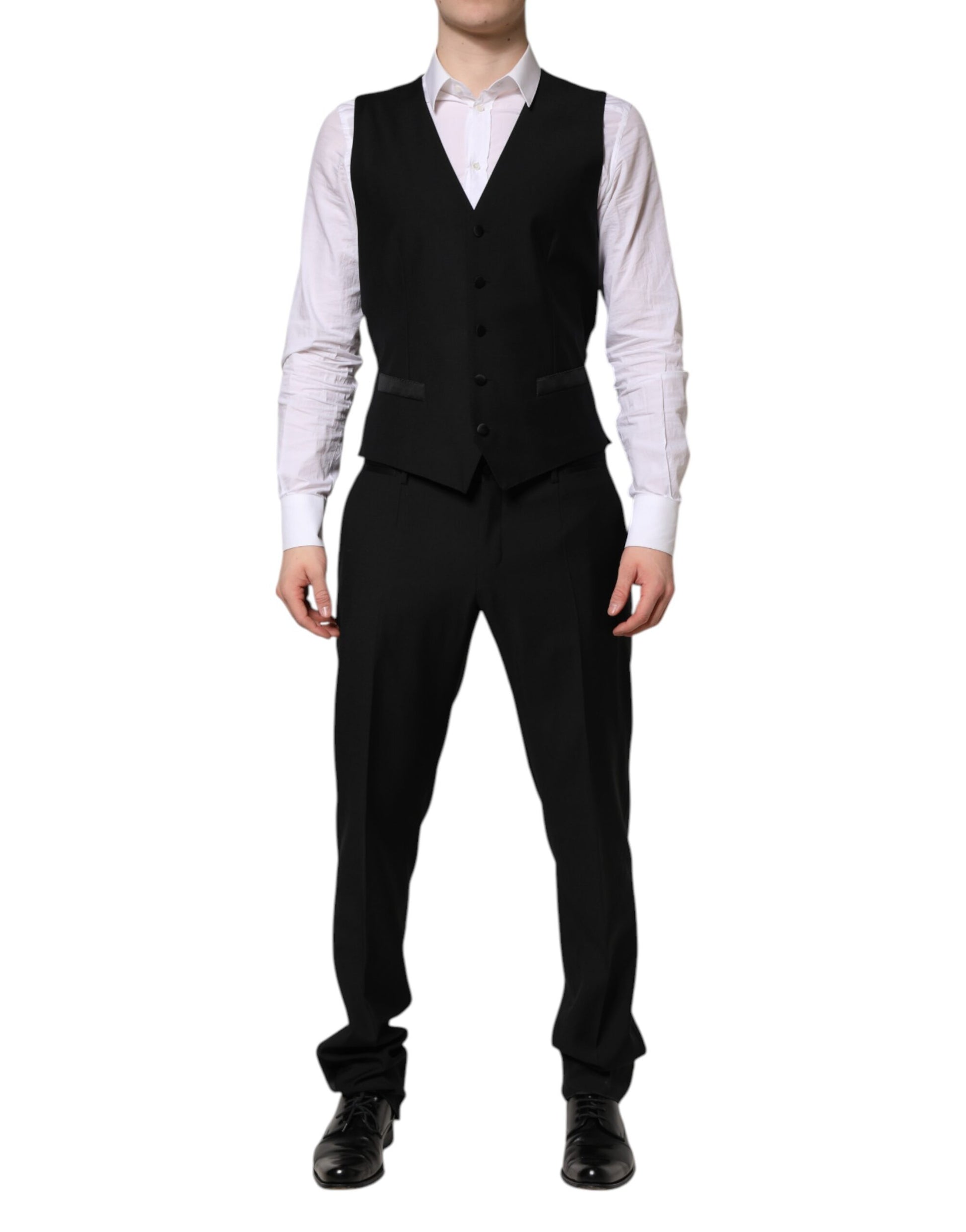Dolce & Gabbana Black MARTINI Crystal Embellished 3-Piece Suit
