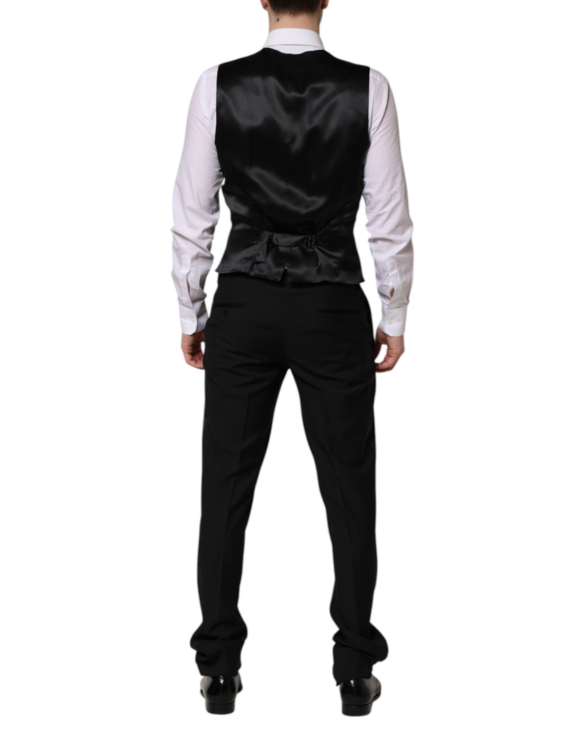Dolce & Gabbana Black MARTINI Crystal Embellished 3-Piece Suit
