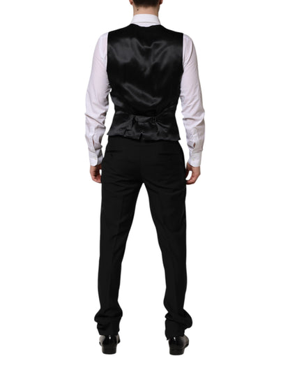 Dolce & Gabbana Black MARTINI Crystal Embellished 3-Piece Suit
