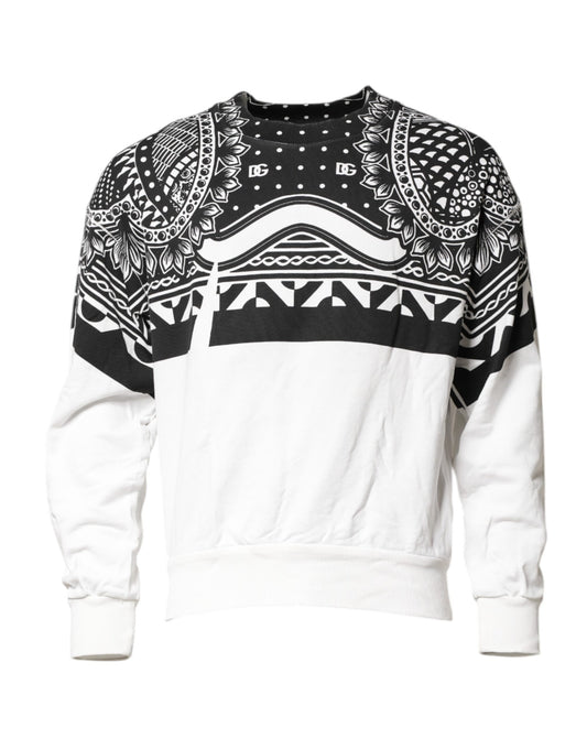 Dolce & Gabbana Bandana Print Cotton Sweatshirt for Men