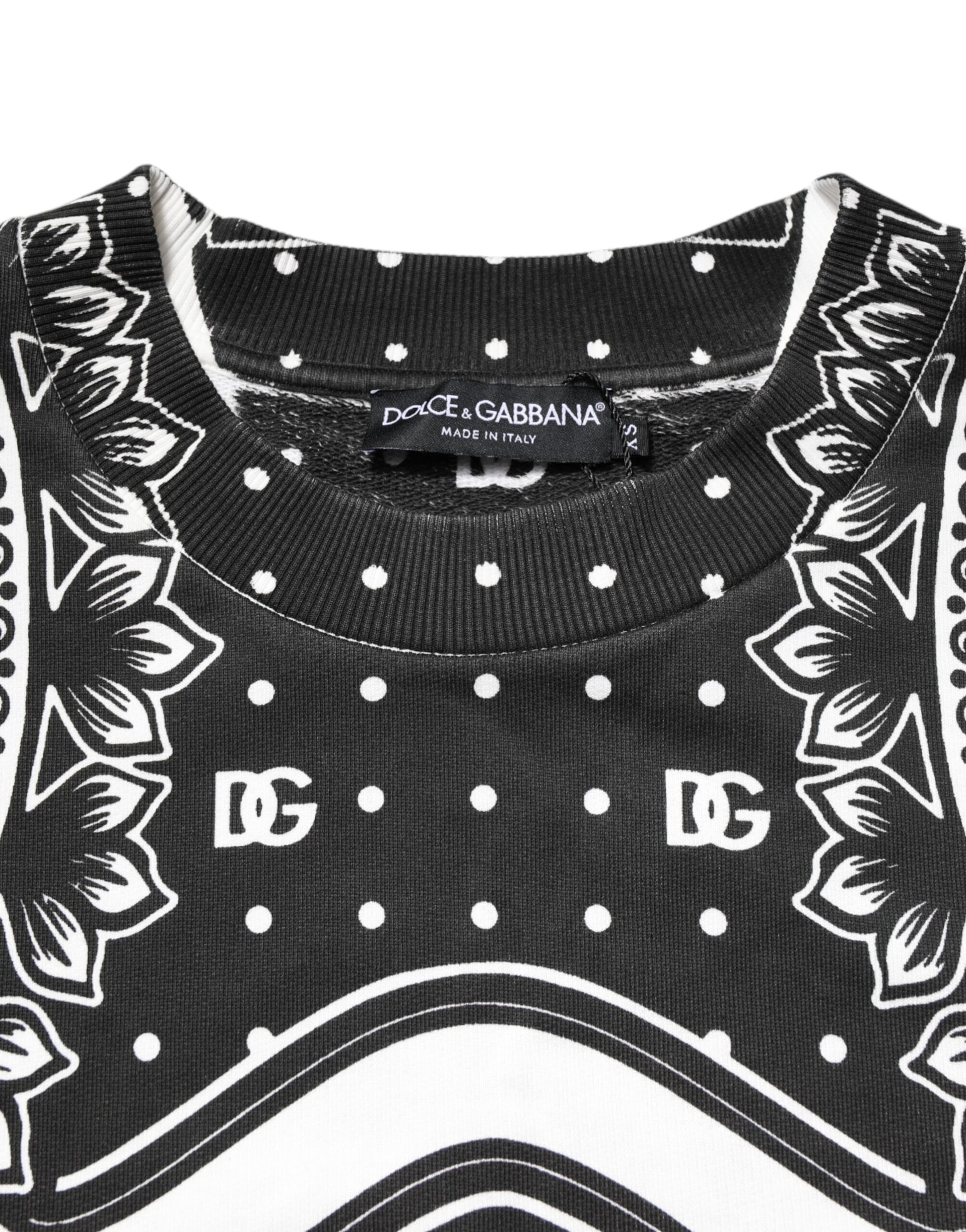 Dolce & Gabbana Bandana Print Cotton Sweatshirt for Men