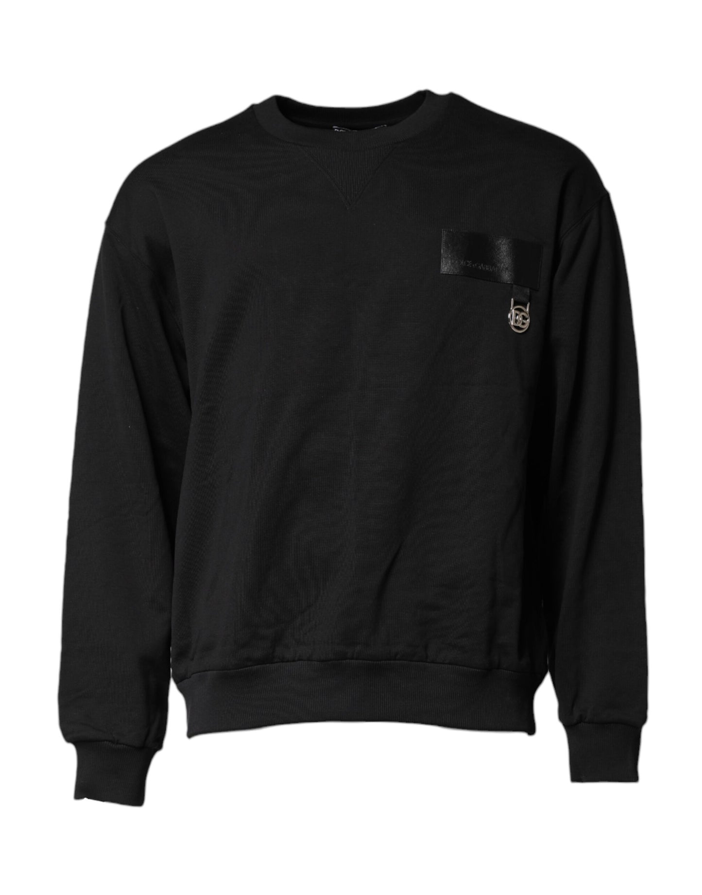 Dolce & Gabbana Black DG Logo Crew Neck Sweatshirt