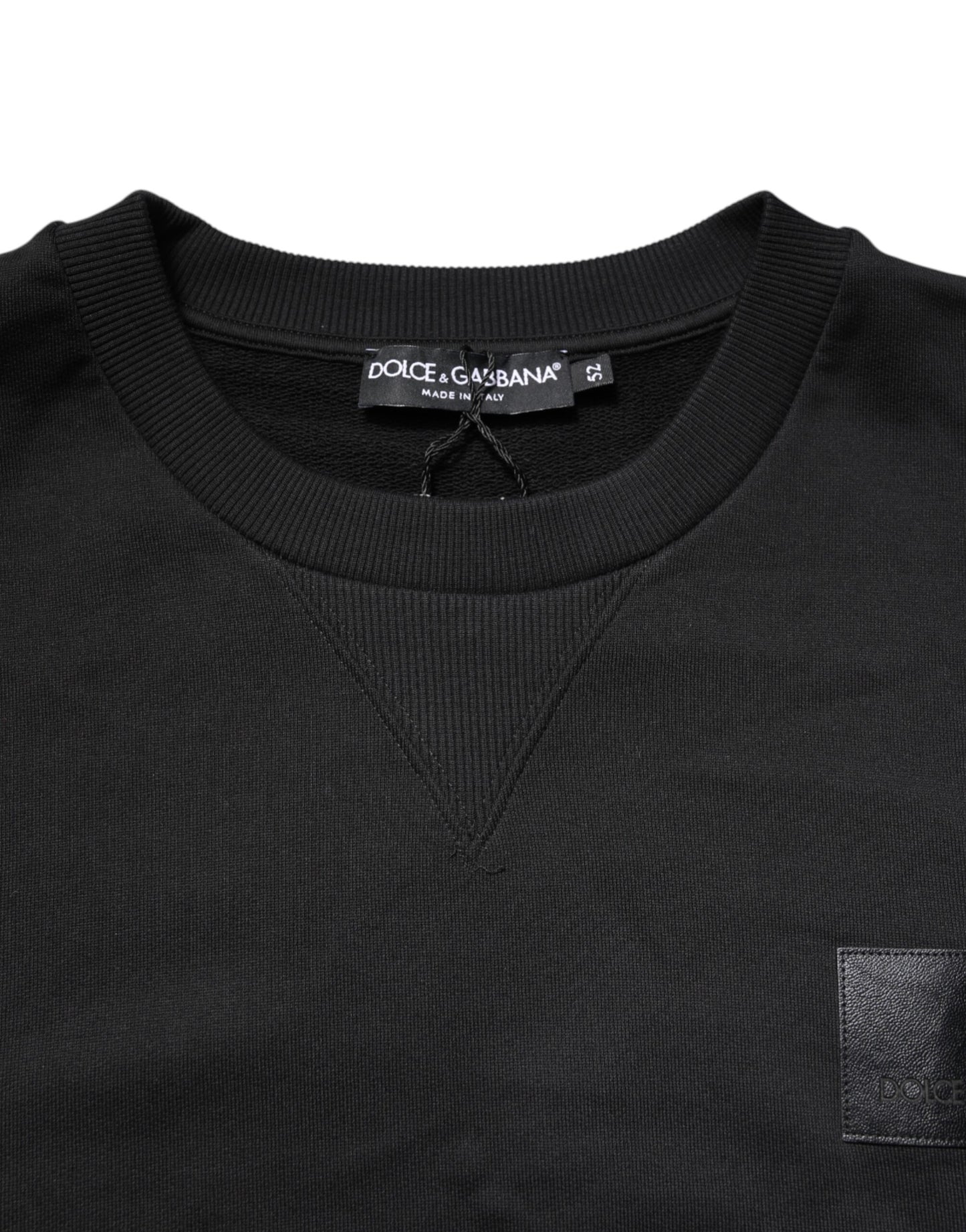 Dolce & Gabbana Black DG Logo Crew Neck Sweatshirt