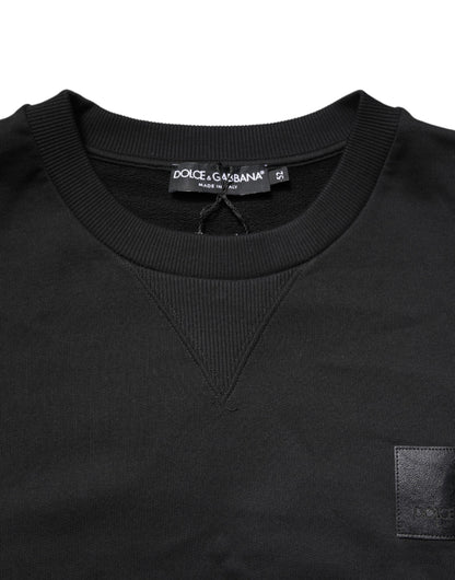 Dolce & Gabbana Black DG Logo Crew Neck Sweatshirt