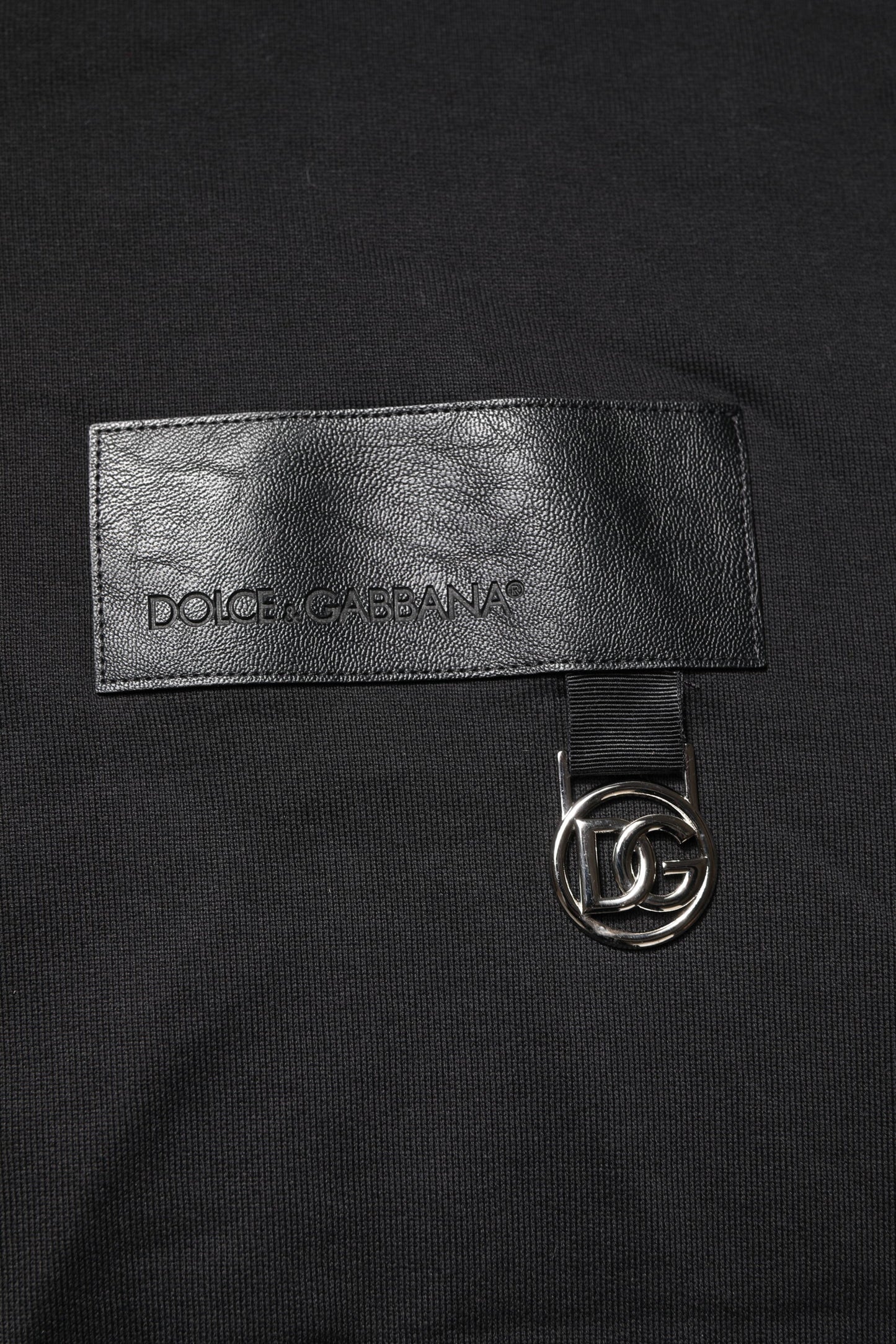 Dolce & Gabbana Black DG Logo Crew Neck Sweatshirt