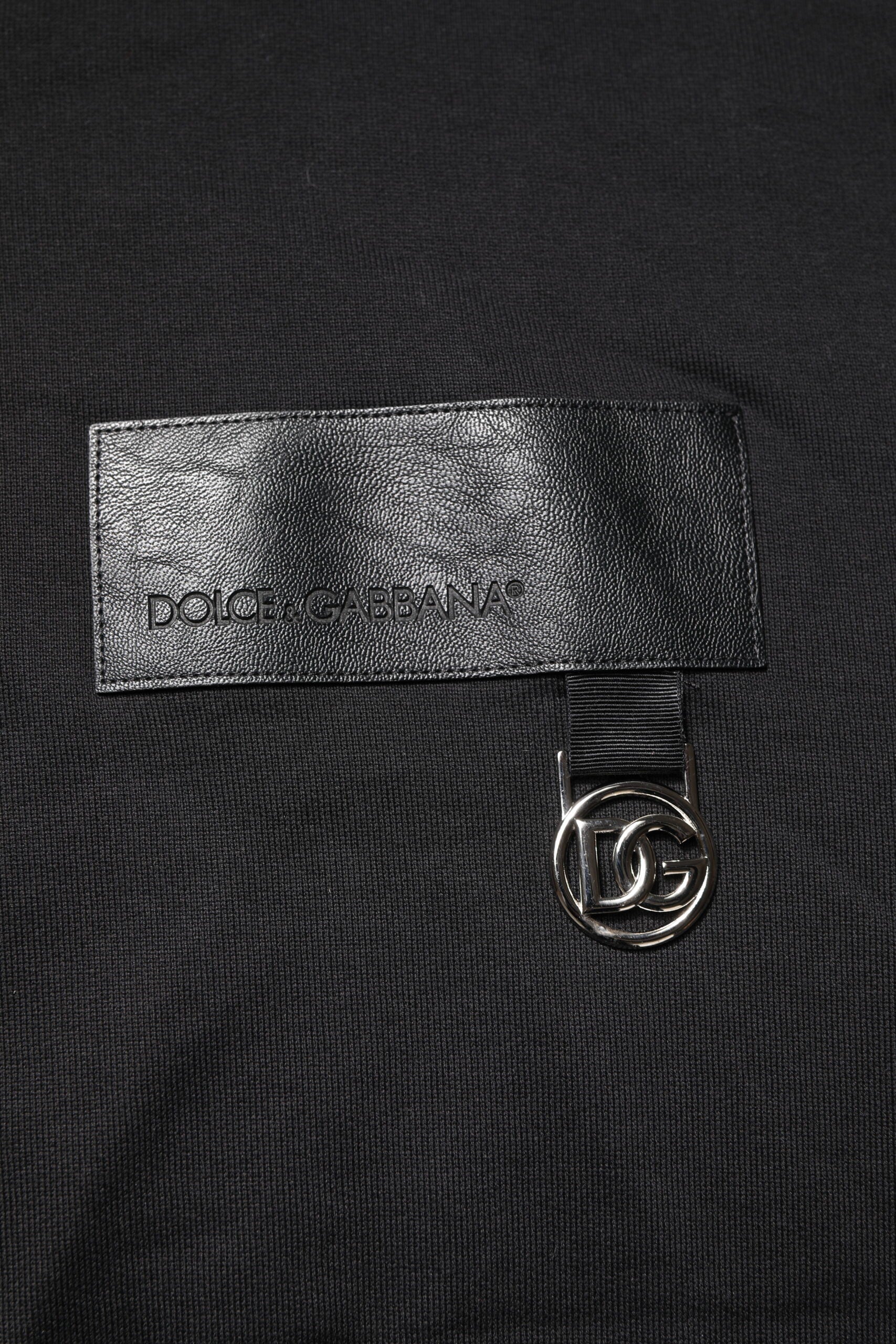 Dolce & Gabbana Black DG Logo Crew Neck Sweatshirt