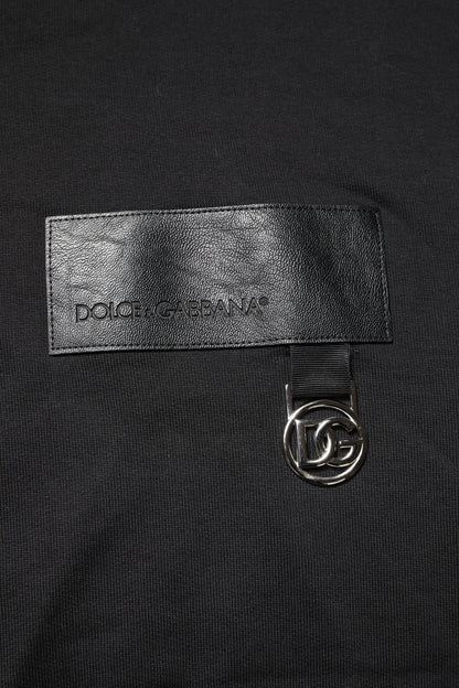 Dolce & Gabbana Black DG Logo Crew Neck Sweatshirt