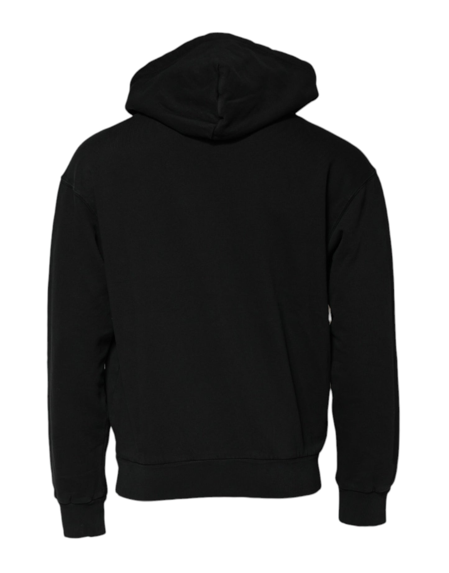 Dolce & Gabbana Black Logo Full Zip Hooded Sweatshirt for Men