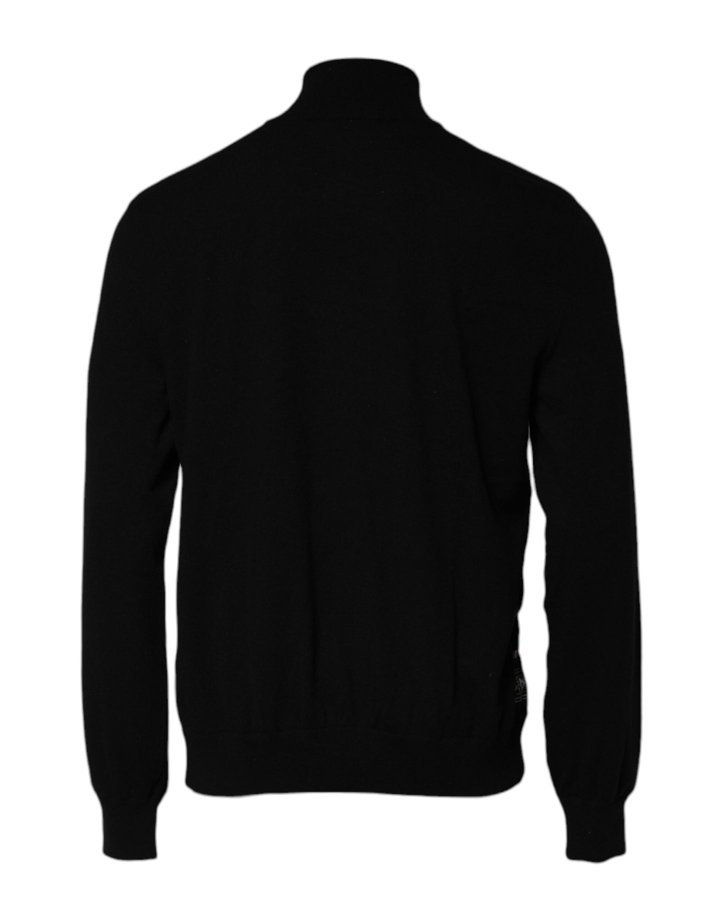 Dolce & Gabbana Black and White Bandana Print Full Zip Sweater