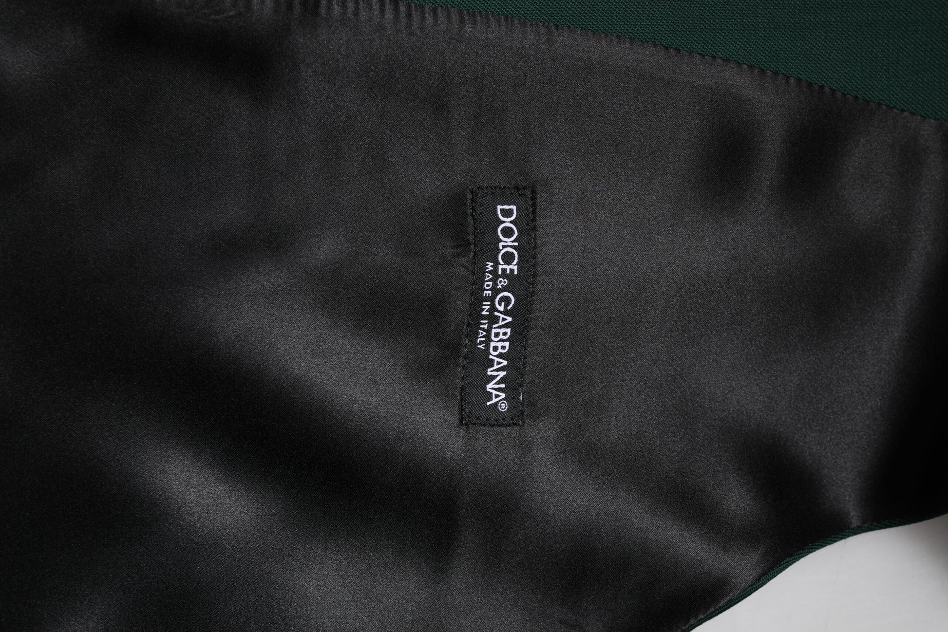 Dolce & Gabbana Green Wool Formal Waistcoat