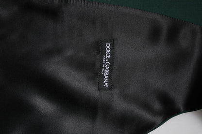 Dolce & Gabbana Green Wool Formal Waistcoat