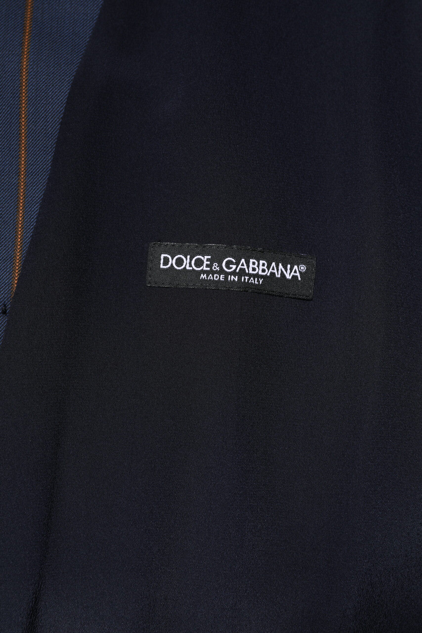 Dolce & Gabbana Blue Striped Wool Formal Waistcoat Vest
