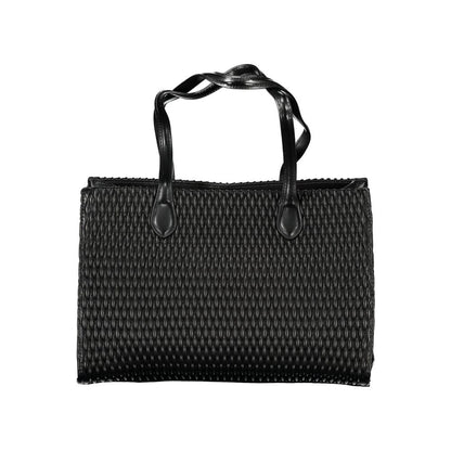 Mario Valentino Black Eco-Friendly Polyethylene Shoulder Bag