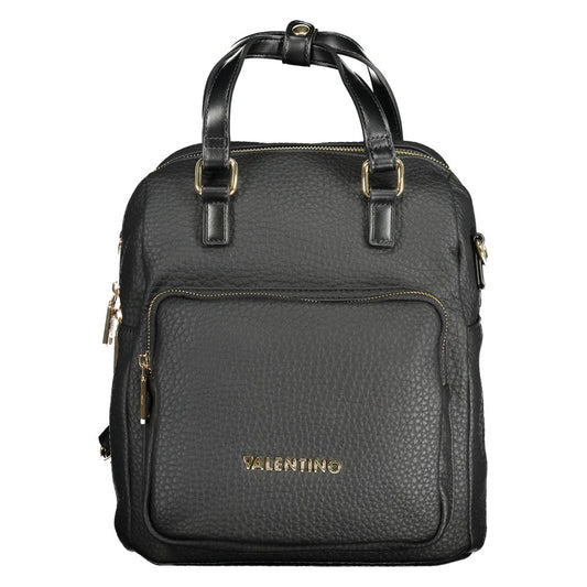 Mario Valentino Black Smooth Leather Women’s Backpack