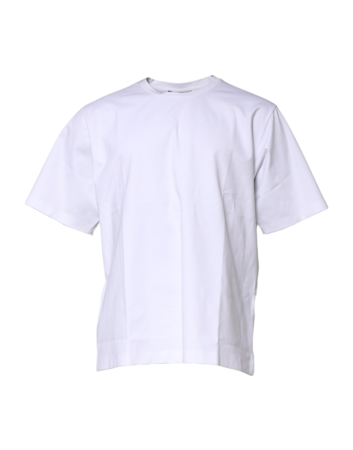 Dolce & Gabbana White Cotton Crew Neck T-shirt