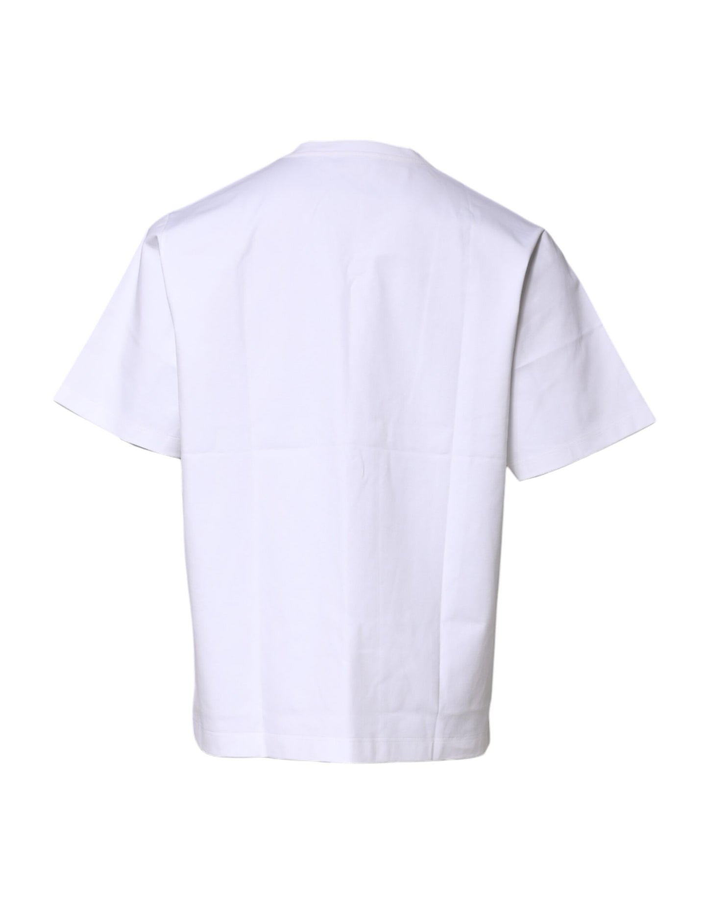 Dolce & Gabbana White Cotton Crew Neck T-shirt