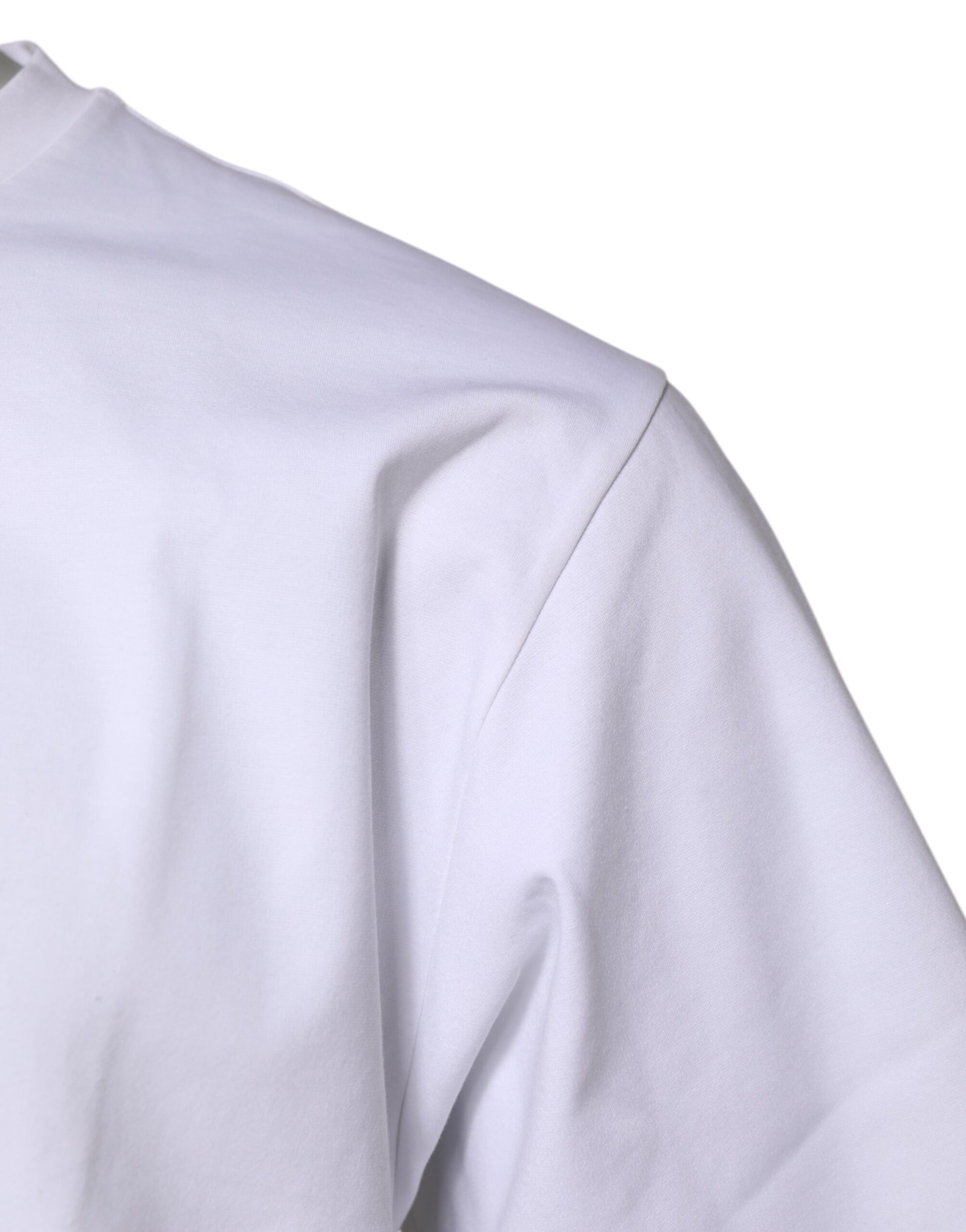 Dolce & Gabbana White Cotton Crew Neck T-shirt