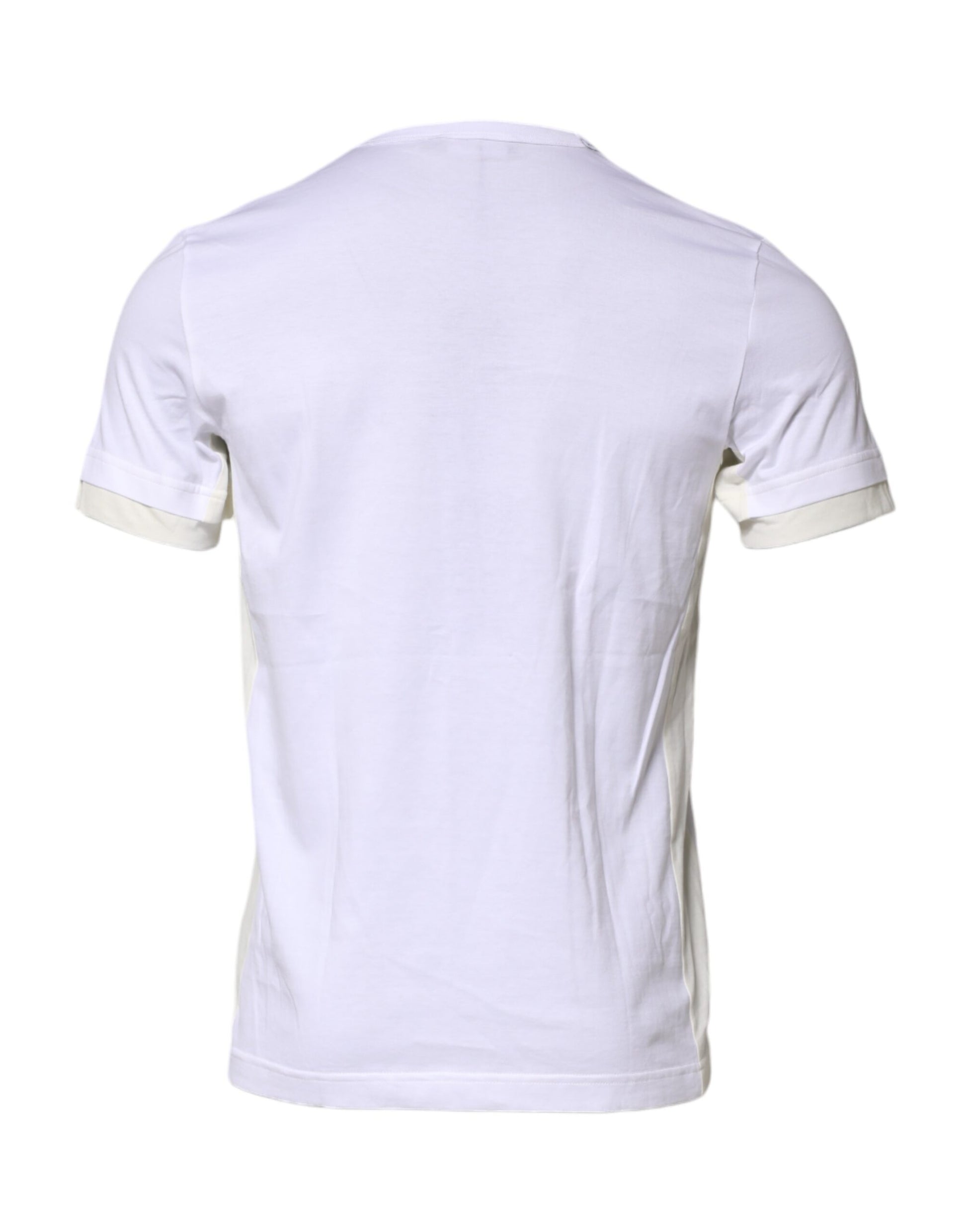 Dolce & Gabbana White Cotton Pocket T-Shirt