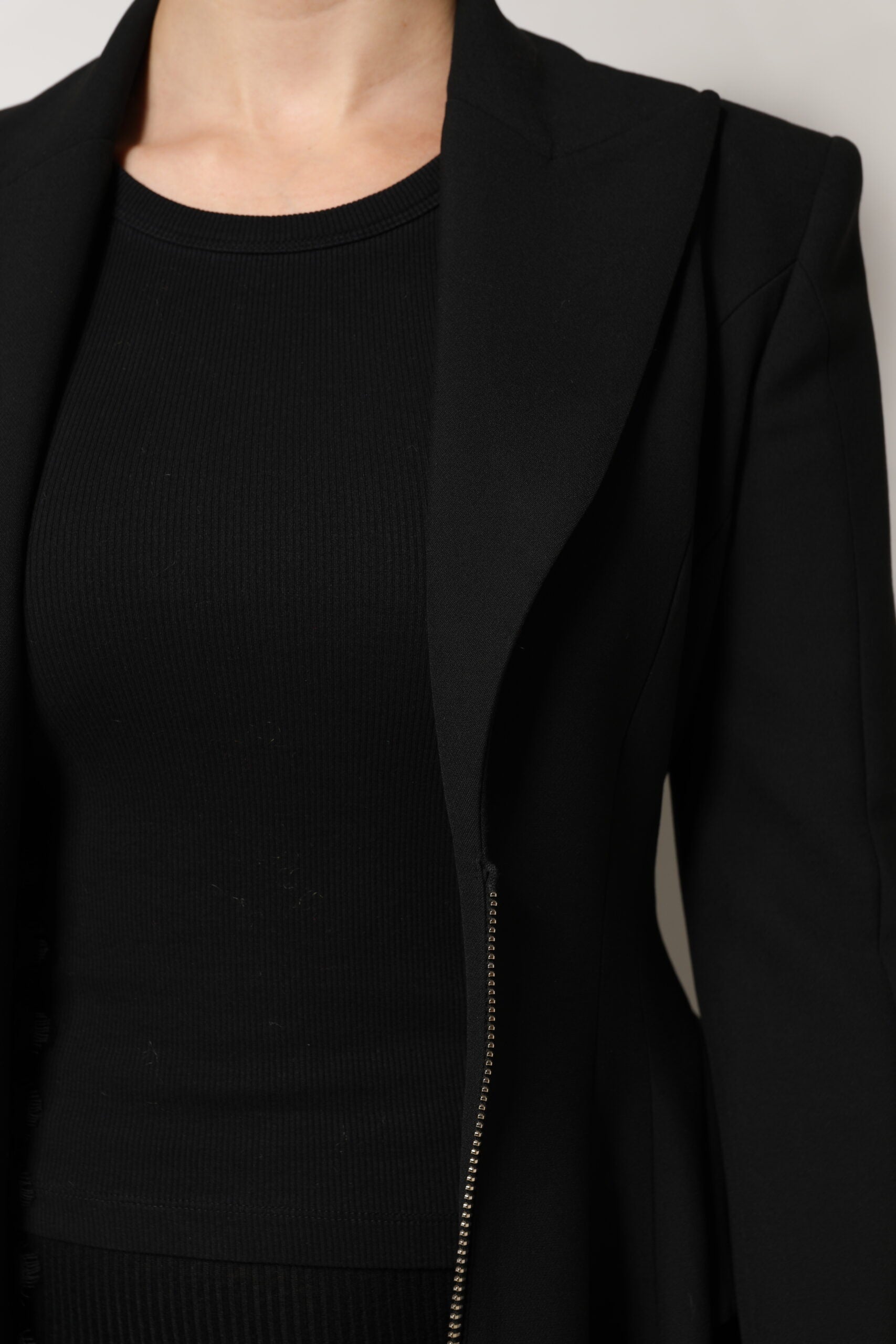 Les Hommes Black Single Breasted Trench Coat
