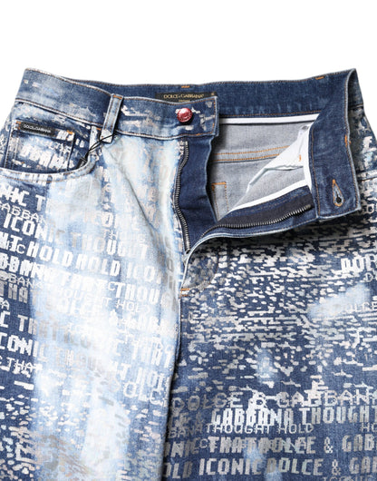 Dolce & Gabbana High Waist Blue Washed Denim Jeans