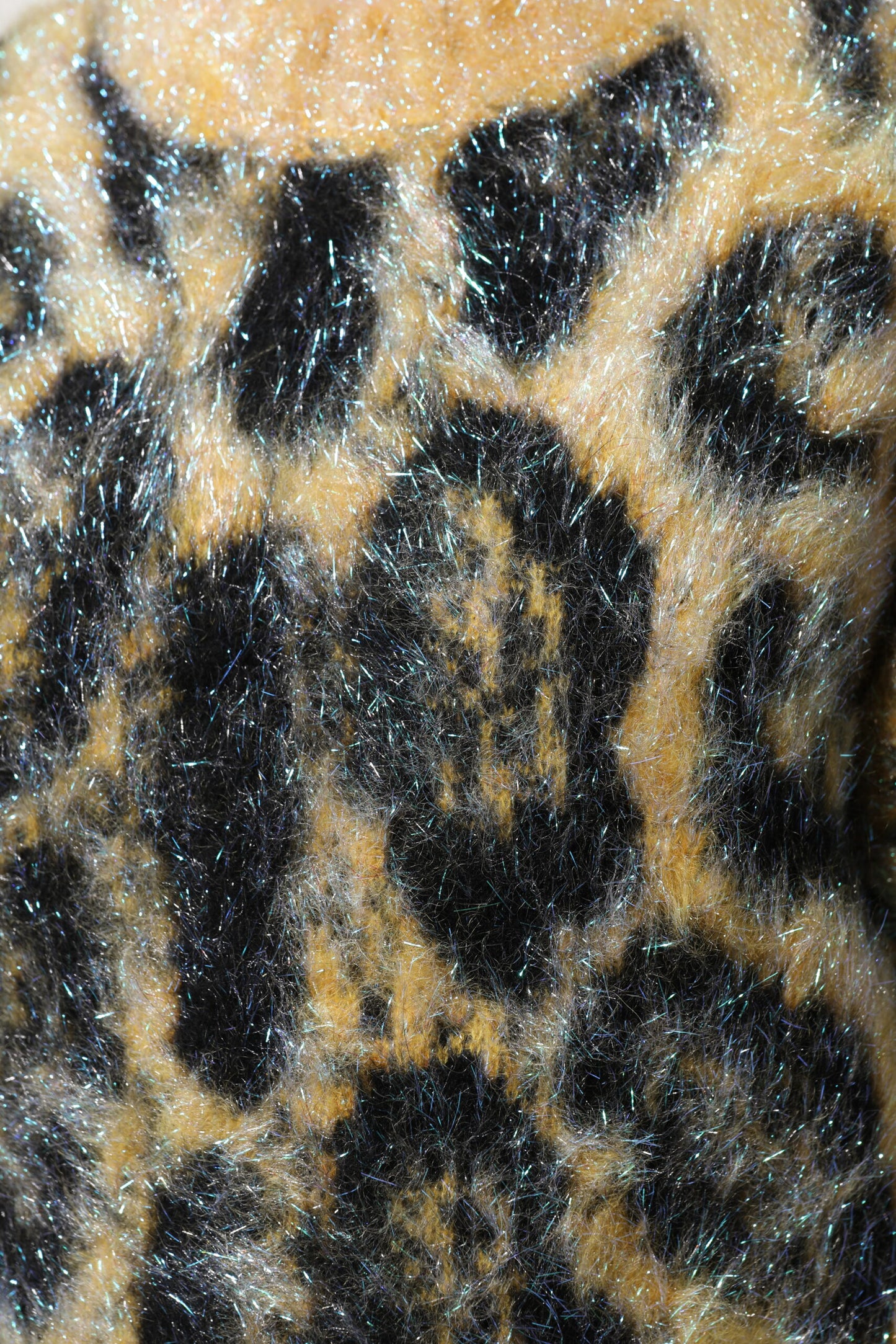 Dolce & Gabbana Leopard Mohair Crew Neck Sweater
