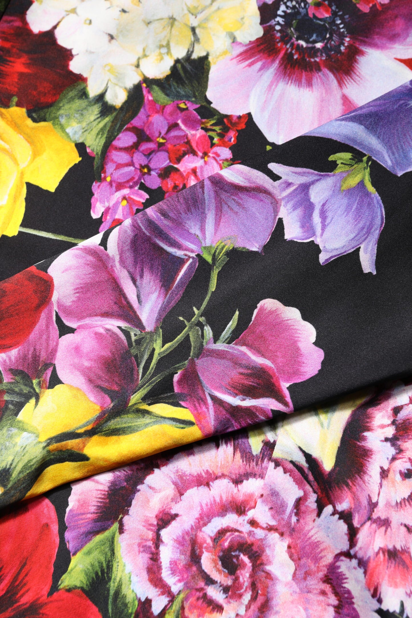 Dolce & Gabbana Multicolor Ortensies Floral Long Sleeves Blouse