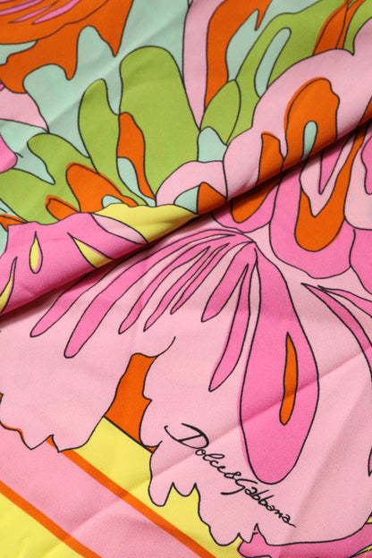 Dolce & Gabbana Multicolour Floral Round Neck Sleeveless Top