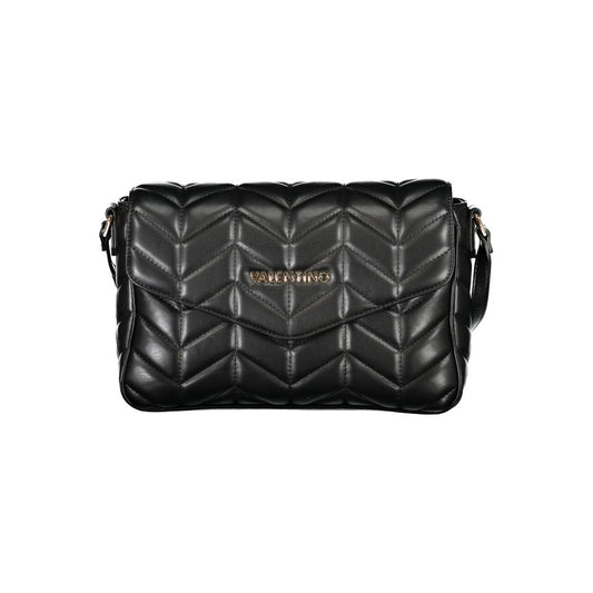 Valentino Bags Black Faux Leather Handbag with Adjustable Strap