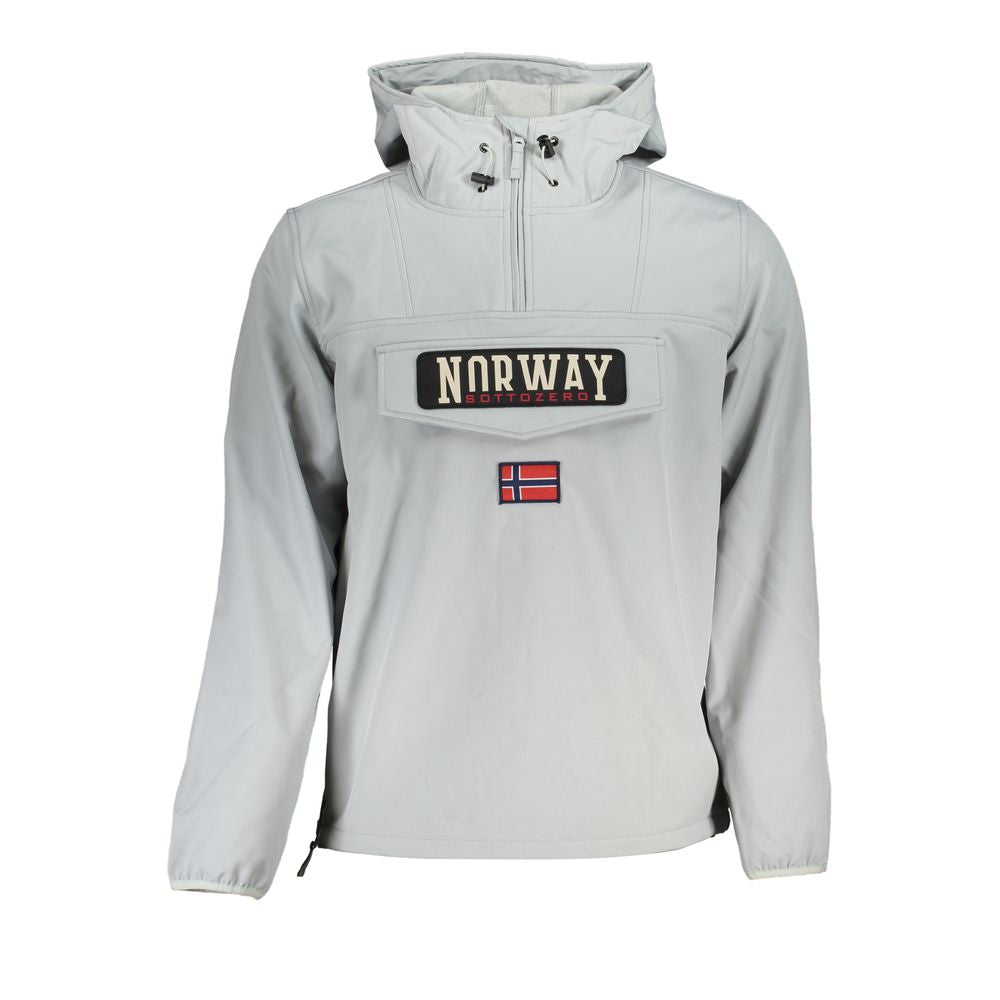 Norway 1963 Gray Men's Soft Shell Hooded Jacket