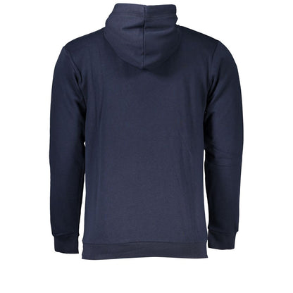 Sergio Tacchini Blue Cotton Hooded Sweatshirt