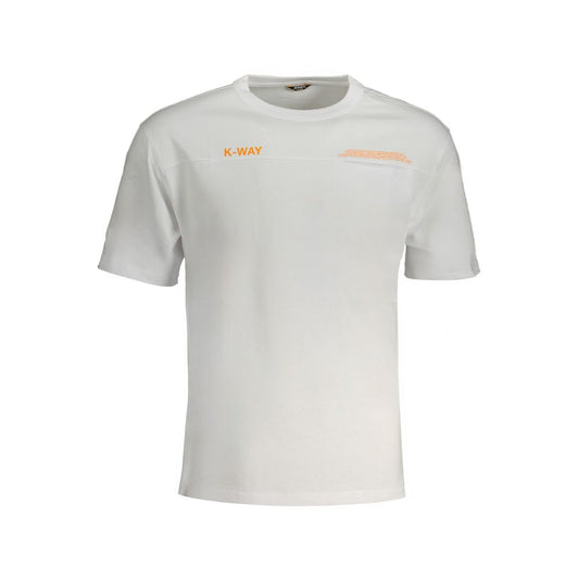 K-WAY White Cotton T-Shirt - Classic Comfort and Style