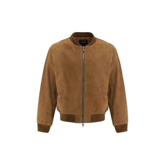 Yves Salomon Suede Bomber Jacket - Luxurious Elegance