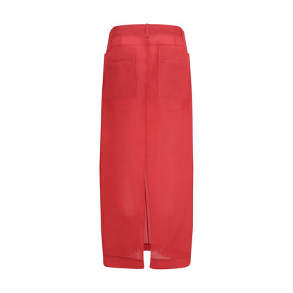 Khaite Lucian Midi Skirt