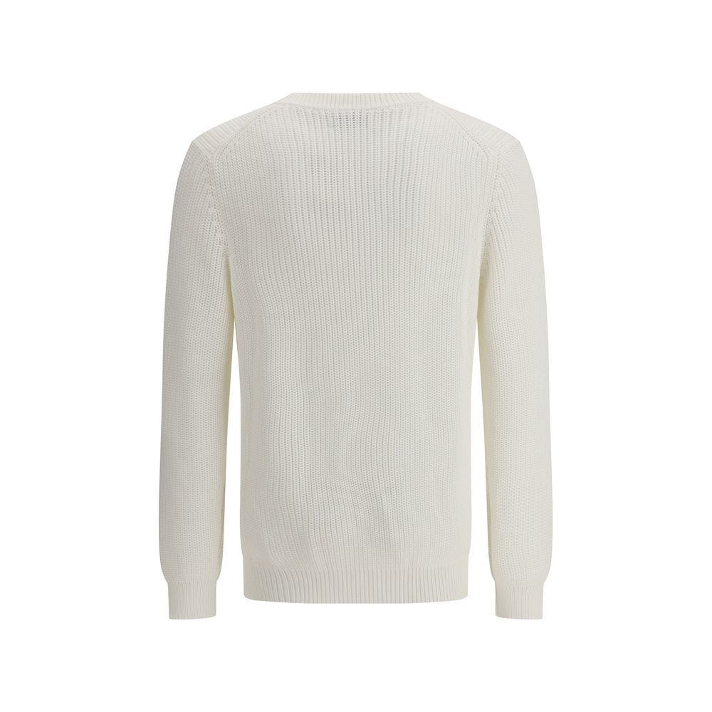 Brunello Cucinelli Half English Rib Sweater in Cotton