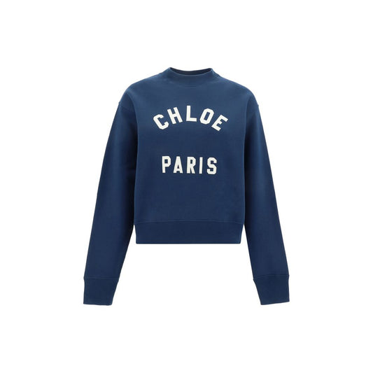 Chloé Blue Crew Neck Sweatshirt