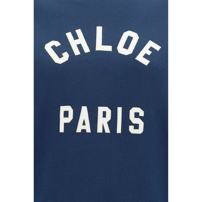 Chloé Blue Crew Neck Sweatshirt