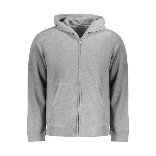 Calvin Klein Gray Polyester Sports Hoodie