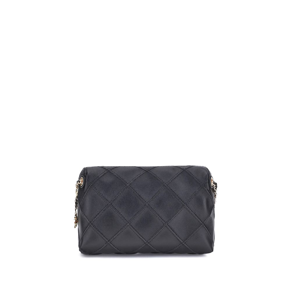 Tory Burch Black Leather Fleming Crossbody Shoulder Bag