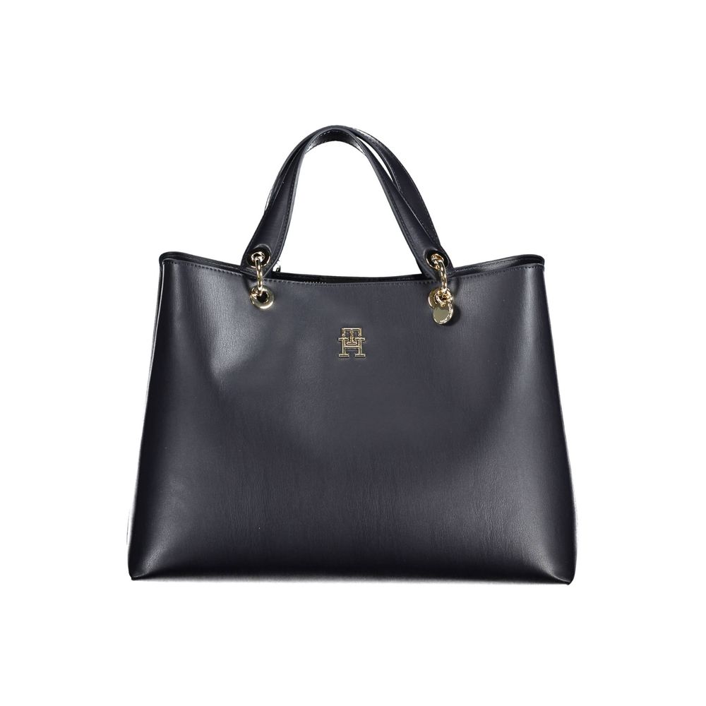 Tommy Hilfiger Blue Faux Leather Women's Handbag